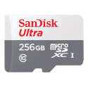 SanDisk Ultra - Flash memory card (microSDXC to SD adapter included) - 256 GB - Class 10 - microSDXC UHS-I