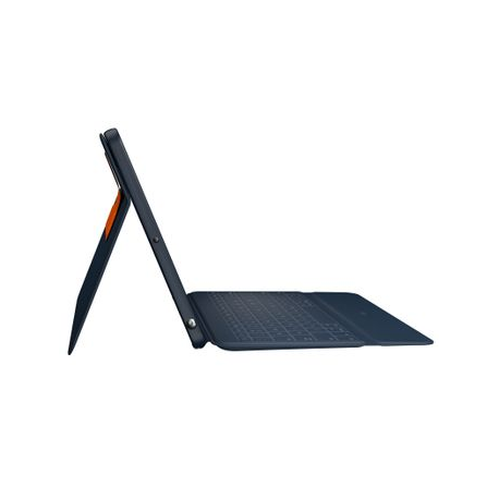 Logitech Rugged Combo 3 - Keyboard and folio case - Apple Smart connector - classic blue - for Apple 10.2-inch iPad (7th generation, 8th generation) - 3