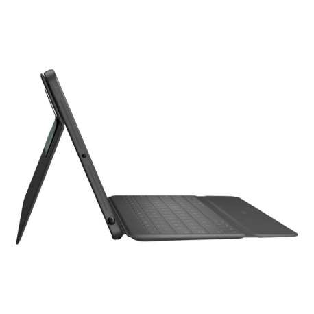 Logitech Rugged Combo 3 - Keyboard and folio case - Apple Smart connector - classic blue - for Apple 10.2-inch iPad (7th generation, 8th generation) - 11