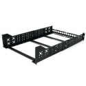 StarTech.com 3U Universal Server Rack Rails - TAA Compliant Fixed Mounting Rails - 19" Adjustable Depth Rack Mount Rails (UNIRAILS3U) - Rack rail - black - 3U - 19" - for P / N: RK1233BKM, RK2433BKM, RK2537BKM, RK3236BKF, RK4236BKB, RK4242BK24, RK4242BK30