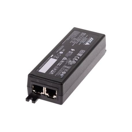 AXIS Midspan - PoE injector - AC 100-240 V - 30 Watt - output connectors: 1 - United Kingdom - black - for AXIS M1137, M3067, M3075, M3116, M3205, P1377, P1378, P1455, P3247, P3248, P3255, Q1615 - 0