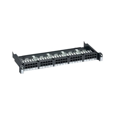 LexCom VDIG141501 - Patch panel - dark grey, RAL 7016 - 1U - 19" - 50 ports - 0