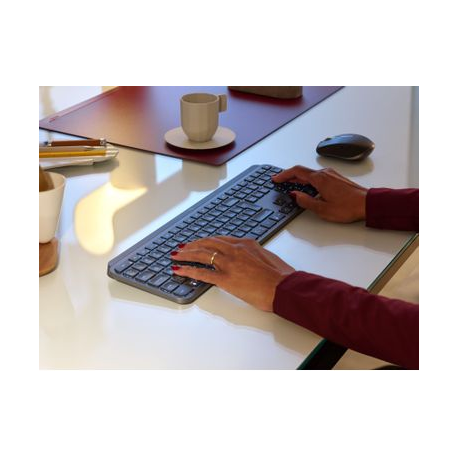 Logitech MX Keys - Keyboard - backlit - Bluetooth - AZERTY - French - graphite - 5