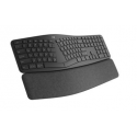 Logitech ERGO K860 Split Keyboard for Business - Keyboard - wireless - Bluetooth LE - AZERTY - French - graphite