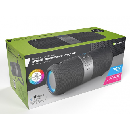 Tracer Splash XXL - Speaker - for portable use - wireless - Bluetooth - 30 Watt - black - 8