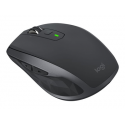 Logitech MX Anywhere 2S - Mouse - laser - 7 buttons - wireless - Bluetooth, 2.4 GHz - USB wireless receiver - graphite