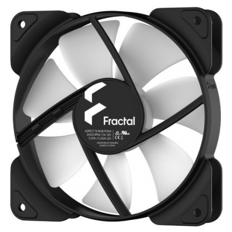 Fractal Design Aspect 12 RGB PWM - Case fan - 120 mm - black - 3