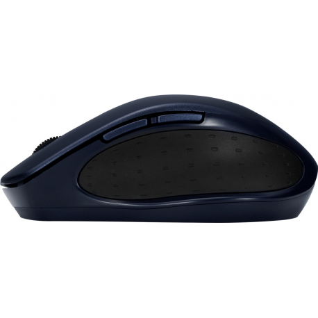 ASUS MW203 - Mouse - ergonomic - optical - 6 buttons - wireless - Bluetooth, 2.4 GHz - USB wireless receiver - blue - 2