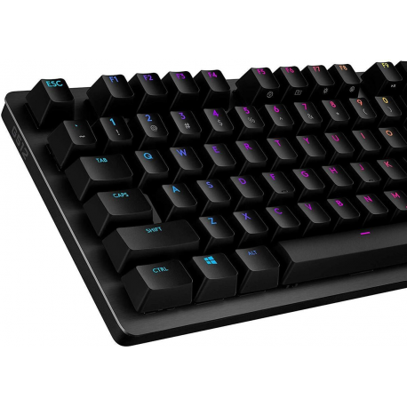 Logitech Gaming G512 - Keyboard - backlit - USB - US International - key switch: GX Red Linear - carbon - 2