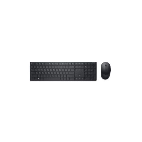Dell Pro KM5221W - Keyboard and mouse set - wireless - 2.4 GHz - QWERTY - Pan Nordic - black - for Latitude 3320, 3520, 7320 Detachable - 0