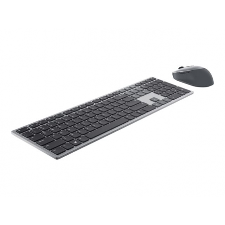Dell Premier Multi-Device KM7321W - Keyboard and mouse set - wireless - 2.4 GHz, Bluetooth 5.0 - QWERTY - Pan Nordic - titan grey - for Latitude 7320 Detachable - 8