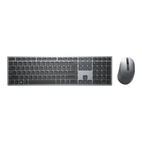 Dell Premier Multi-Device KM7321W - Keyboard and mouse set - wireless - 2.4 GHz, Bluetooth 5.0 - QWERTY - Pan Nordic - titan grey - for Latitude 7320 Detachable - 12