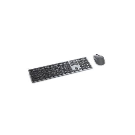 Dell Premier Wireless Keyboard and Mouse KM7321W - Keyboard and mouse set - wireless - 2.4 GHz, Bluetooth 5.0 - QWERTY - US International - titan grey - 2