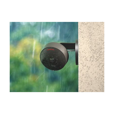 Logitech Circle View - Network surveillance camera - outdoor, indoor - weatherproof - colour (Day&Night) - 1920 x 1080 - 1080p - audio - wireless - Wi-Fi - 8