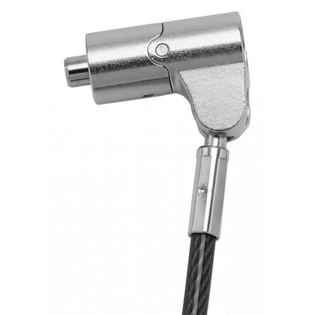 DICOTA Security Lock Exchangeable T / N / W Head - Security cable lock - anthracite - 2 m - 1