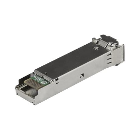 StarTech.com MSA Uncoded SFP Module, 1000BASE-BX, 1 Gigabit Ethernet Bi-Directional (BiDi) Fiber Single Strand SFP Transceiver (SMF), LC 10km , Mini GBIC Transceiver SFP Module, Upstream - Lifetime Warranty (SFP1000BXUST) - SFP (mini-GBIC) transceiver module - GigE - 1000Base-BX - LC single-mode - up to 10 km - 1310 (TX)  /  1490 (RX) nm - 2