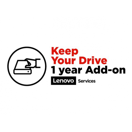 Lenovo Keep Your Drive Add On - Extended service agreement - 1 year - for ThinkBook 13; 14; 15; ThinkPad E15; E48X; E49X; E58X; E59X; ThinkPad Yoga 11e (5th Gen) - 1