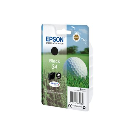 Epson 34 - 6.1 ml - black - original - ink cartridge - for WorkForce Pro WF-3720, WF-3720DWF, WF-3725DWF - 1
