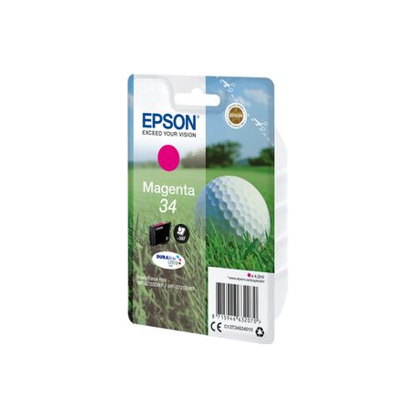 Epson 34 - 4.2 ml - magenta - original - ink cartridge - for WorkForce Pro WF-3720, WF-3720DWF, WF-3725DWF - 1