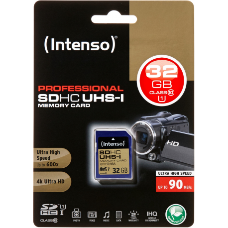 Intenso Premium - Flash memory card - 32 GB - UHS Class 1  /  Class10 - SDHC UHS-I - 1