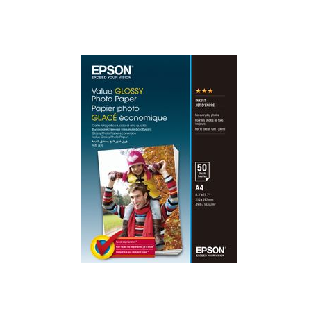 Epson Value - Glossy - A4 (210 x 297 mm) - 183 g / m² - 20 sheet(s) photo paper - for Expression Home XP-255, 257, 352, 355, 452, 455; Expression Home HD XP-15000 - 1