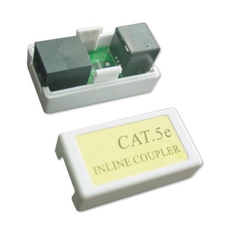 Gembird - Network coupler - RJ-45 (F) to RJ-45 (F) - CAT 5e - white - 3