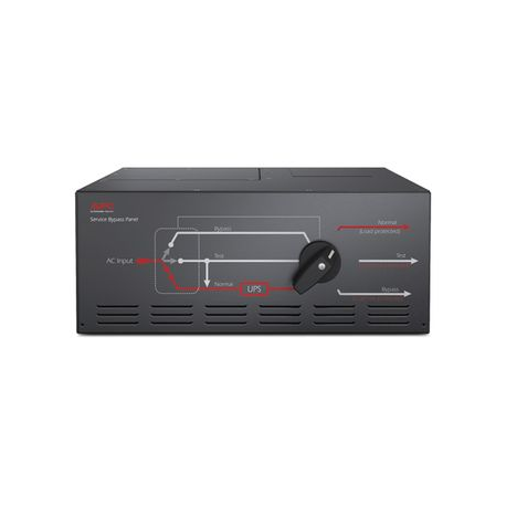 APC Service Bypass Panel - Bypass switch (rack-mountable) - AC 220 / 230 / 240 / 380 / 400 V - 20000 VA - output connectors: 8 - black - for P / N: SURT10000RMXLIBP, SURT15KRMXLICHQ, SURT15KUXICHQ, SURT20KUXI-IN, SURT20KUXI-SH - 1