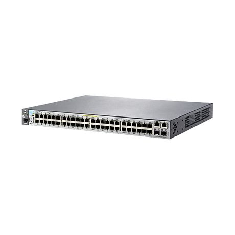 HPE Aruba 2530-48-PoE+ - Switch - Managed - 48 x 10 / 100 + 2 x combo Gigabit SFP + 2 x 10 / 100 / 1000 - desktop, rack-mountable, wall-mountable - PoE+ - 1