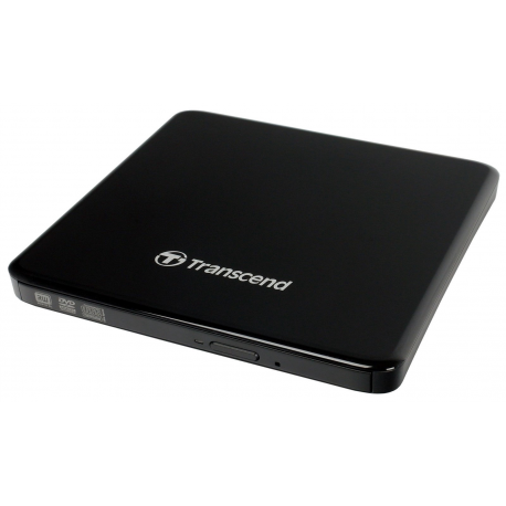 Transcend 8X DVDS-K - Disk drive - DVD±RW (±R DL) / DVD-RAM - 8x / 8x / 5x - USB 2.0 - external - black - 1