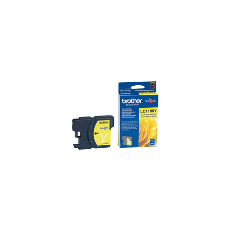 Brother LC1100Y - Yellow - original - ink cartridge - for Brother DCP-185, 385, 395, 585, J715, MFC-490, 5490, 5890, 5895, 6890, 790, 795, 990, J615 - 1