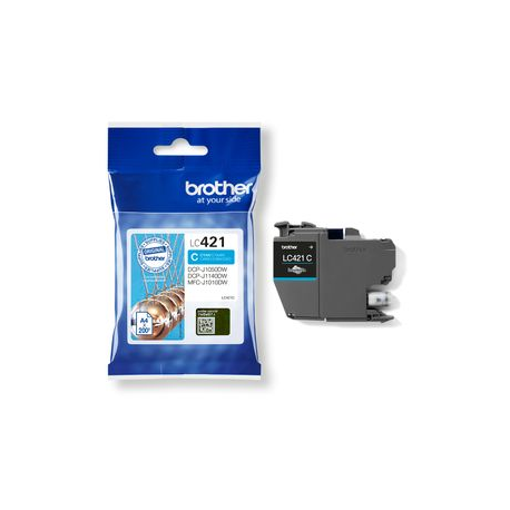 Brother LC421C - Cyan - original - ink cartridge - for Brother DCP-J1140DW, MFC-J1010DW, MFC-J1012DW - 3
