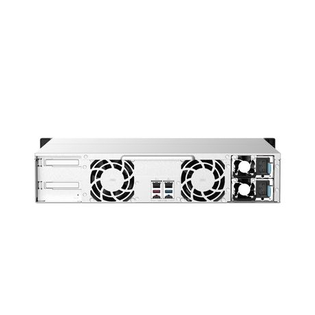QNAP TS-1273AU-RP - NAS server - 12 bays - rack-mountable - SATA 6Gb/s - RAID 0, 1, 5, 6, 10, JBOD, 5 hot spare, 6 hot spare, 10 hot spare - RAM 8 GB - Gigabit Ethernet / 2.5 Gigabit Ethernet - iSCSI support - 2U - 5