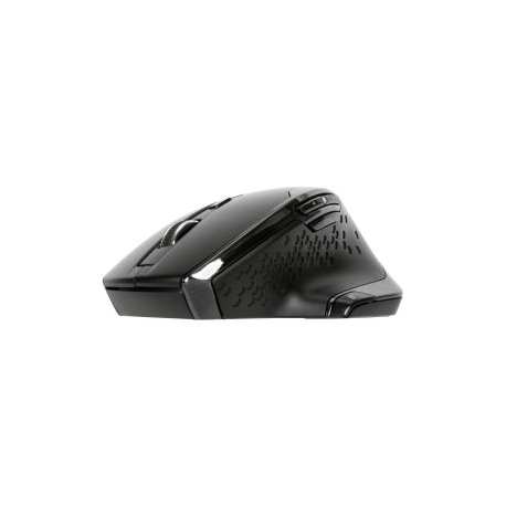 Targus - Mouse - ergonomic - right-handed - 7 buttons - wireless - 2.4 GHz - USB wireless receiver - black - 2