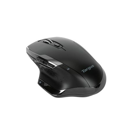 Targus - Mouse - ergonomic - right-handed - 7 buttons - wireless - 2.4 GHz - USB wireless receiver - black - 6