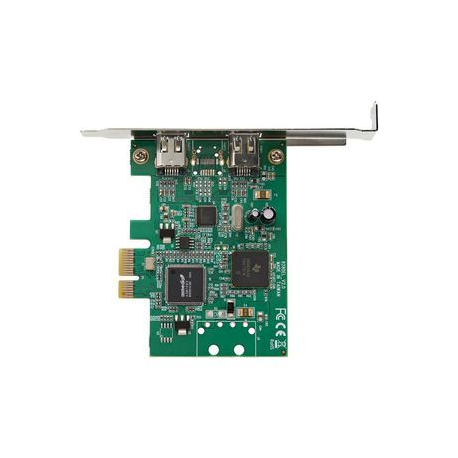 StarTech.com 2 Port 1394a PCI Express FireWire Card - PCIe FireWire Adapter - FireWire adapter - PCIe low profile - FireWire x 2 - green - 4