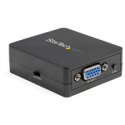 StarTech.com 1080p VGA to RCA and S-Video Converter - USB Powered - Video interface converter - VGA  /  S-Video  /  composite video - HD-15 (VGA) female to 4 pin mini-DIN, RCA female - black - active