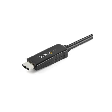 StarTech.com 3ft (1m) HDMI to Mini DisplayPort Cable 4K 30Hz, Active HDMI to mDP Adapter Converter Cable with Audio, USB Powered, Mac & Windows, HDMI Male to mDP Male Video Adapter Cable - HDMI to mDP Converter (HD2MDPMM1M) - Video  /  audio cable - HDMI, USB (power only) male to Mini DisplayPort male - 1 m - black - 4K support - 3