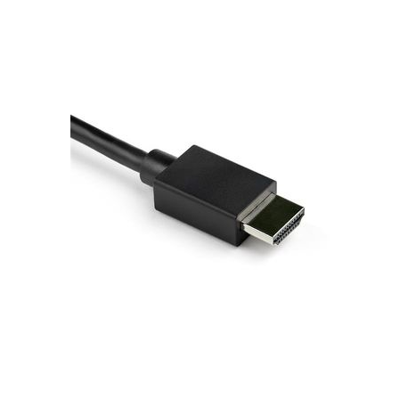 StarTech.com 2m VGA to HDMI Converter Cable with USB Audio Support & Power, Analog to Digital Video Adapter Cable to connect a VGA PC to HDMI Display, 1080p Male to Male Monitor Cable - Supports Wide Displays (VGA2HDMM2M) - Video interface converter - USB, HD-15 (VGA) (M) to HDMI (M) - 2 m - black - active, 1080p support, USB power + audio - 4