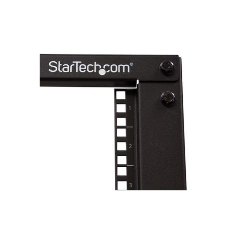 StarTech.com 8U 19" Open Frame Server Rack, 4 Post Adjustable Depth 23-41" Mobile, Free Standing Rolling Network / Computer Equipment Data Rack, Dell PowerEdge, HP ProLiant ThinkServer - Adjustable Server Rack (4POSTRACK8U) - Rack open frame - 4-post - floor-standing - black - 8U - 4