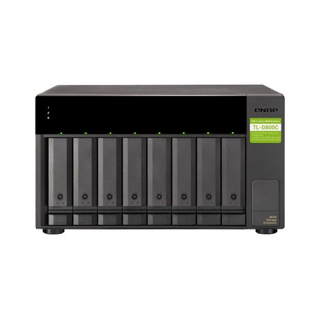 QNAP TL-D800C - Hard drive array - 8 bays (SATA-600) - USB 3.2 Gen 2 (external) - 1