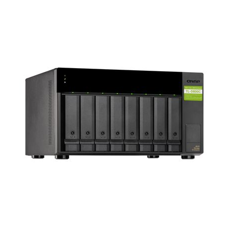 QNAP TL-D800C - Hard drive array - 8 bays (SATA-600) - USB 3.2 Gen 2 (external) - 2