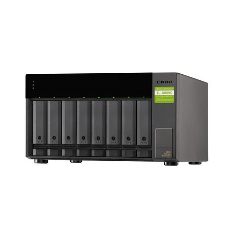 QNAP TL-D800C - Hard drive array - 8 bays (SATA-600) - USB 3.2 Gen 2 (external) - 3