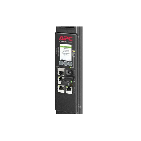 APC Rack PDU 9000 Switched APDU9981EU3 - Power distribution unit (rack-mountable) - AC 230 V - 11 kW - 11000 VA - 3-phase - Ethernet 10/100/1000 - input: IEC 60309 16A - output connectors: 24 (3 x IEC 60320 C19, 21 x IEC 60320 C13) - 0U - 1.83 m - black - for P/N: SMX1500RM2UCNC, SMX750CNC - 8