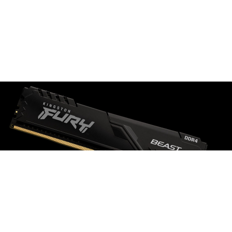 Kingston FURY Beast - DDR4 - module - 16 GB - DIMM 288-pin - 3600 MHz / PC4-28800 - CL18 - 1.35 V - unbuffered - non-ECC - black - 4