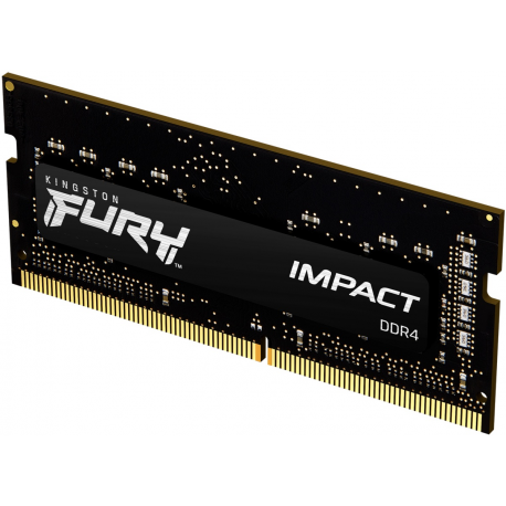 Kingston FURY Impact - DDR4 - module - 8 GB - SO-DIMM 260-pin - 3200 MHz / PC4-25600 - CL20 - 1.2 V - unbuffered - non-ECC - black - 1