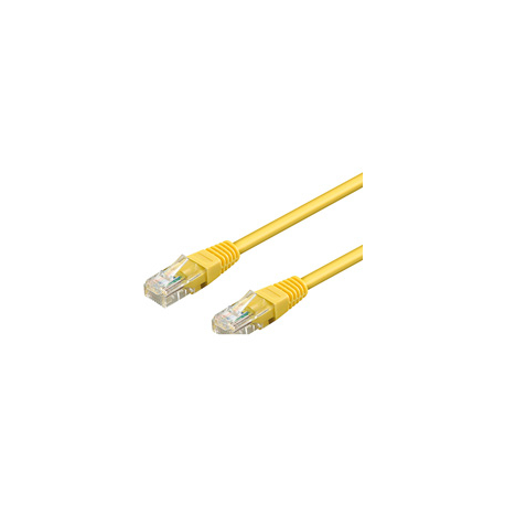 goobay - Patch cable - RJ-45 (M) to RJ-45 (M) - 1.5 m - UTP - CAT 6 - molded - yellow - 0