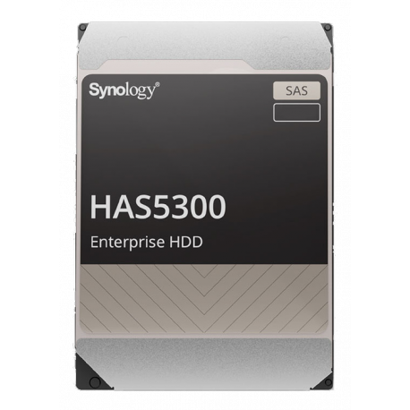 Synology HAS5300 - Hard drive - 16 TB - internal - 3.5" - SAS 12Gb / s - 7200 rpm - buffer: 256 MB - for RackStation RS1619xs+, RS3621xs+, RS4021xs+ - 0