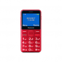 Panasonic KX-TU155 - Mobile phone - dual-SIM - microSD slot, - microSD slot - 240 x 320 pixels - TFT 0.3 MP - red