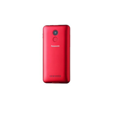 Panasonic KX-TU155 - Mobile phone - dual-SIM - microSD slot, - microSD slot - 240 x 320 pixels - TFT 0.3 MP - red - 5