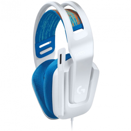 Logitech G G335 Wired Gaming Headset - Headset - full size - wired - 3.5 mm jack - white - Discord Certified - 1